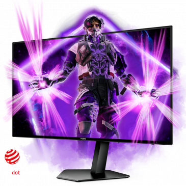 AOC AG276QZD 27" OLED 2560x1440 80 000 000:1 0.03ms 2xDP 2xHDMI pivot 240Hz