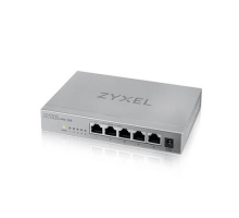 Zyxel XMG-105 5 Ports 2,5G + 1 SFP+, 4 ports 70W total PoE++ Desktop MultiGig unmanaged Switch