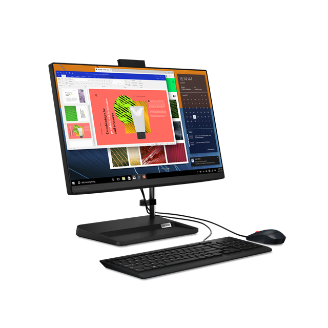 Lenovo IC 3 24ADA6 AIO, Silver 3050U, 23.8˝ 1920x1080, UMA, 8GB, SSD 128GB, W11H, matný, čierny, 2y