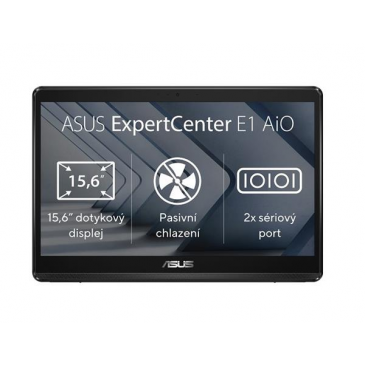ASUS ExpertCentre E1 AiO E1600WKAT-BA043M, N4500, 15.6˝ 1920x1080/Touch, UMA, 8GB, SSD 128GB, FDOS