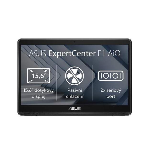 ASUS ExpertCentre E1 AiO E1600WKAT-BA043M, N4500, 15.6˝ 1920x1080/Touch, UMA, 8GB, SSD 128GB, FDOS