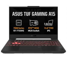 ASUS TUF Gaming A15 FA507NU-LP105, Ryzen 5 7535HS, 15.6˝ 1920x1080 FHD, RTX 4050/6GB, 16GB, SSD