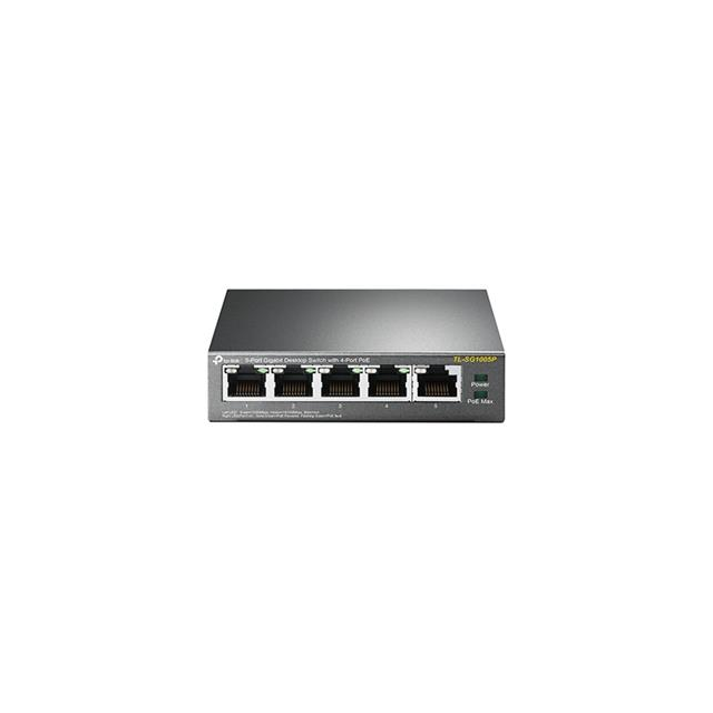 TP-Link TL-SG1005P - PoE Switch 5xTP 10/100/1000Mbps(4x PoE), kovový