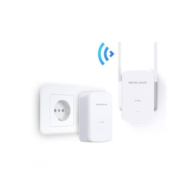 MERCUSYS MP510 KIT - AV1000 Gigabit Powerline N300 Wi-Fi Kit , 1xGLAN