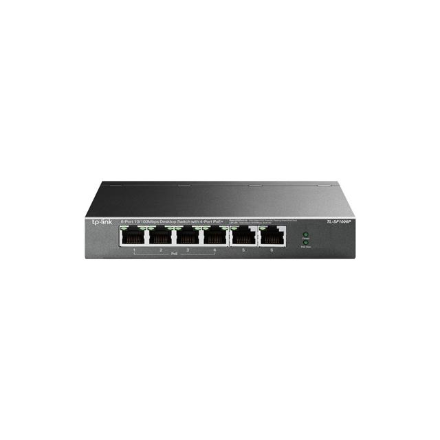 TP-Link TL-SF1006P PoE switch 6port LAN /4x POE out 67W (až 30W/port)