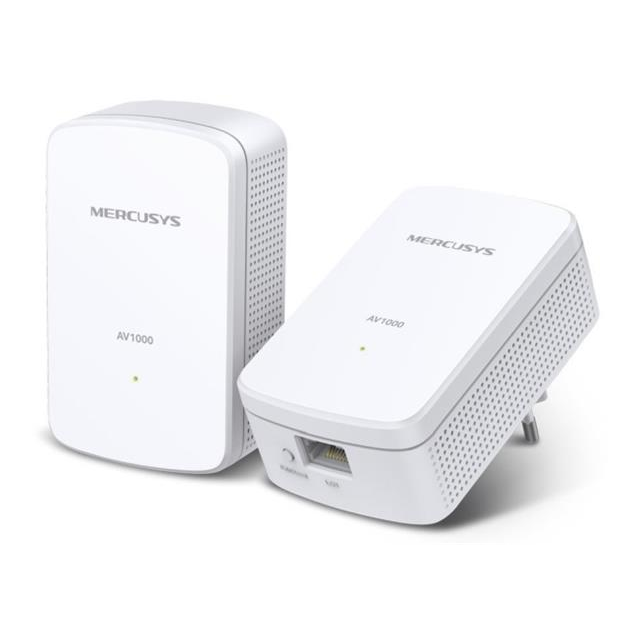 MERCUSYS MP500 KIT - AV1000 Gigabit Powerline Starter Kit, 1xGLAN