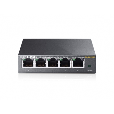 TP-Link TL-SG105E 5xLan Gigabit Desktop Easy Smart Switch, MTU/Port/Tag-based VLAN, QoS, IGMP