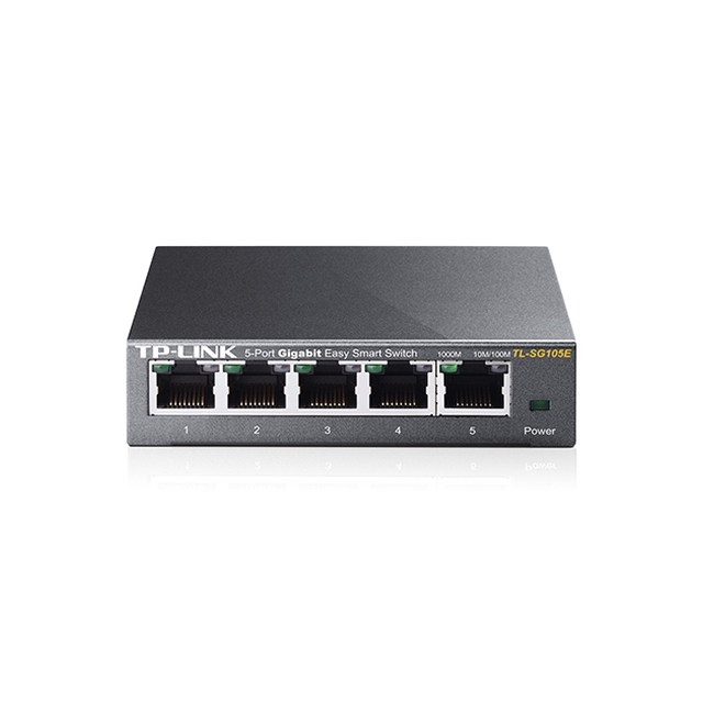 TP-Link TL-SG105E 5xLan Gigabit Desktop Easy Smart Switch, MTU/Port/Tag-based VLAN, QoS, IGMP