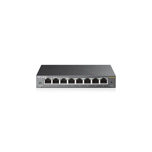TP-Link TL-SG108E - 8-Port Gigabit Desktop Easy Smart Switch, 8x10/100/1000Mbps RJ45 ports