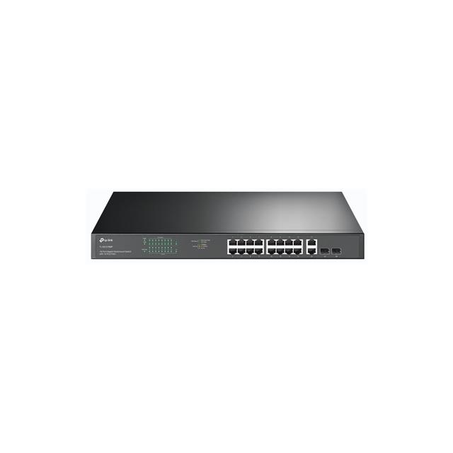 TP-Link TL-SG1218MP Switch 16x GLAN PoE+ 2x GLAN 2x SFP 19"rackmount PoE budgetem 250W.