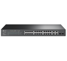 TP-Link TL-SL2428P JetStream Switch L2/L3/L4 QoS a IGMP 24x10/100 Mbps 2xSFP PoE+, OMADA SDN