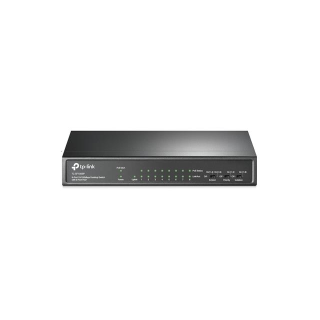 TP-Link TL-SF1009P 9-Port 10/100Mbps Desktop Switch with 8-Port PoE+