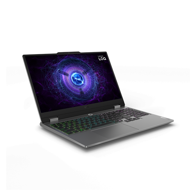 Lenovo IP LOQ 15IAX9I, i5-12450H, 15.6˝ 1920x1080 FHD, RTX4050/6GB, 16GB, SSD 512GB, FDOS, šedý, 2y