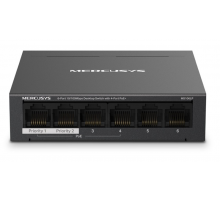 MERCUSYS MS106LP - 6portový stolní switch 10/100 Mb/s se 4 porty PoE+