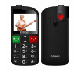 EVOLVEO EasyPhone FL, mobilní telefon pro seniory s nabíjecím stojánkem, černá