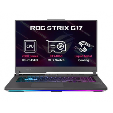 ASUS ROG Strix G17 G713PV-LL045W, Ryzen 9 7845HX, 17.3˝ 2560x1440 QHD, RTX 4060/8GB, 32GB, SSD 1TB,