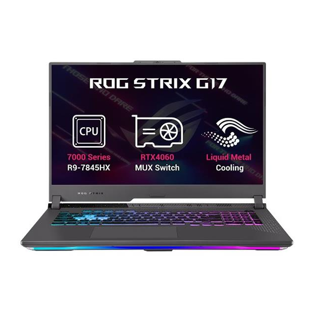 ASUS ROG Strix G17 G713PV-LL045W, Ryzen 9 7845HX, 17.3˝ 2560x1440 QHD, RTX 4060/8GB, 32GB, SSD 1TB,