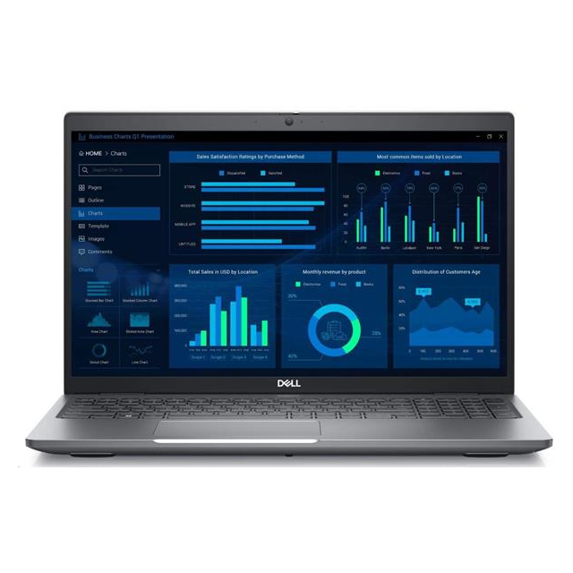 Dell Precision 3590|U7 155H|32GB|512GB SSD|15.6" FHD|Cam & Mic|Nvidia RTX 500 Ada|SmtCd|WLAN|Backlit