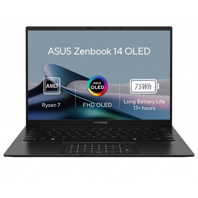 ASUS Zenbook 14 UM3406HA-OLED089X, Ryzen 7 8840HS, 14.0˝ 1920x1200 FHD+, UMA, 16GB, SSD 1TB, W11Pro