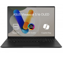 ASUS Vivobook S16 M5606UA-OLED041W, Ryzen 7 8845HS, 16.0˝ 3200x2000, UMA, 32GB, SSD 1TB, W11H