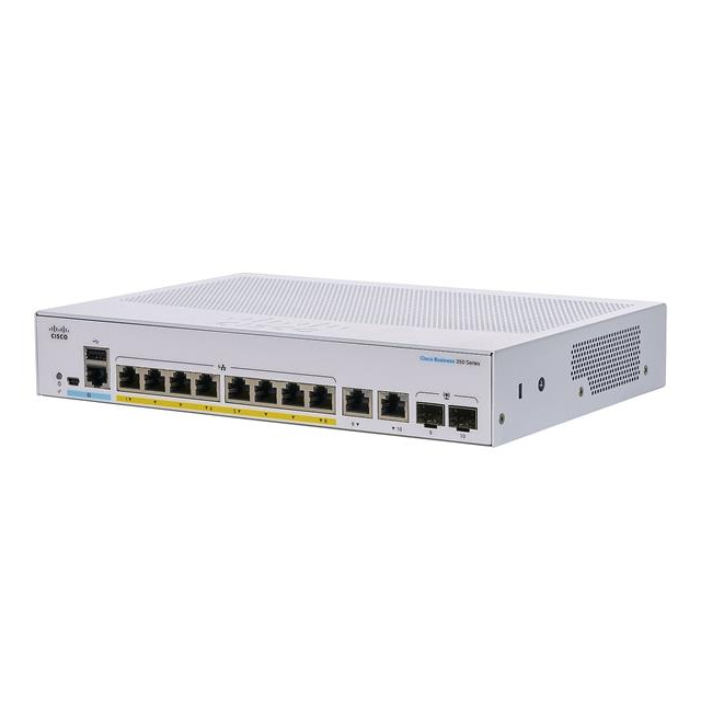 Cisco CBS350 Managed 8-port GE, PoE, 2x1G Combo - REFRESH