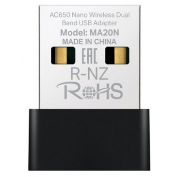 MERCUSYS MA20N - AC650 Bezdrátový dvoupásmový USB nano adaptér