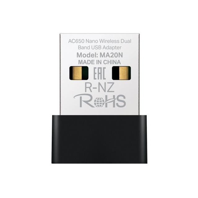 MERCUSYS MA20N - AC650 Bezdrátový dvoupásmový USB nano adaptér