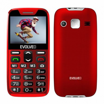 EVOLVEO EasyPhone XR, telefon pro seniory s nabíjecím stojánkem, 2,3" 320 x 240/1xSIM/0,3Mpx