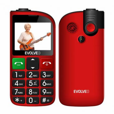 EVOLVEO EasyPhone FL, telefon pro seniory s nabíjecím stojánkem, 2,3" 320 x 240/2xSIM/0,08Mpx