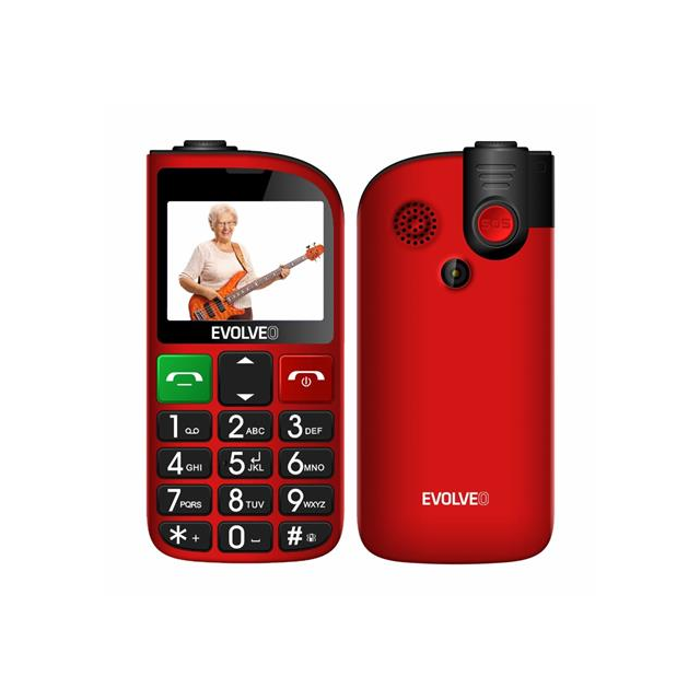 EVOLVEO EasyPhone FL, telefon pro seniory s nabíjecím stojánkem, 2,3" 320 x 240/2xSIM/0,08Mpx