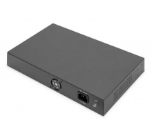 DIGITUS 24 Port 10/100 Mbps PoE 24x10/100Mbps PoE RJ45 Ports,1 xGE RJ45,1xSFP