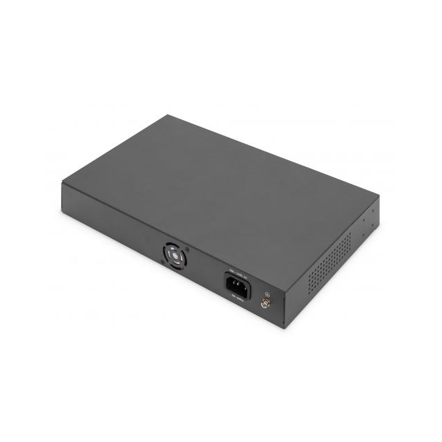 DIGITUS 24 Port 10/100 Mbps PoE 24x10/100Mbps PoE RJ45 Ports,1 xGE RJ45,1xSFP