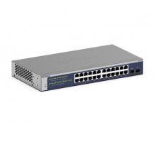 Netgear 24-Port Gigabit Ethernet Smart Switch with 2 SFP Ports - GS724Tv6