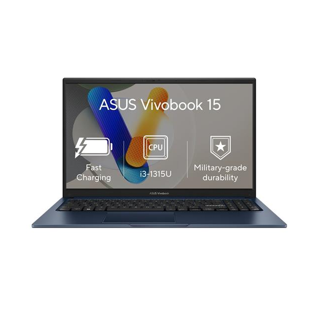 ASUS Vivobook 15 X1504VA-NJ907W, i3-1315U, 15.6˝ 1920x1080 FHD, UMA, 8GB, SSD 512GB, W11H, modry