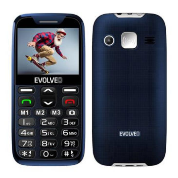 EVOLVEO EasyPhone XR, telefon pro seniory s nabíjecím stojánkem, 2,3" 320 x 240/1xSIM/0,3Mpx