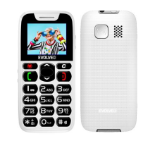 EVOLVEO EasyPhone, telefon pro seniory s nabíjecím stojánkem, 1,8" 160 × 128 px/1xSIM/microSDHC/1000