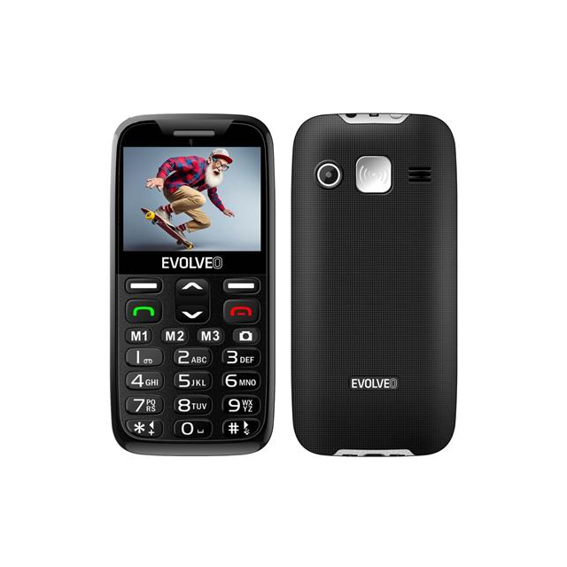 EVOLVEO EasyPhone XR, telefon pro seniory s nabíjecím stojánkem, 2,3" 320 x 240/1xSIM/0,3Mpx
