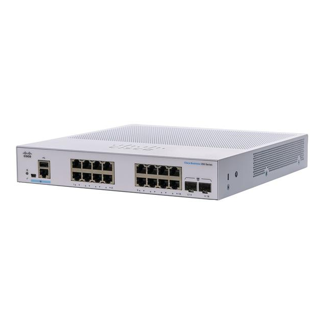 Cisco CBS350 Managed 16-port GE, Ext PS, 2x1G SFP - REFRESH