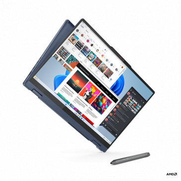 Lenovo IP 5 2in1 16AHP9, Ryzen 7 8845HS, 16.0˝ 2048x1280/Touch, UMA, 16GB, SSD 1TB, W11H, modrý, 2y