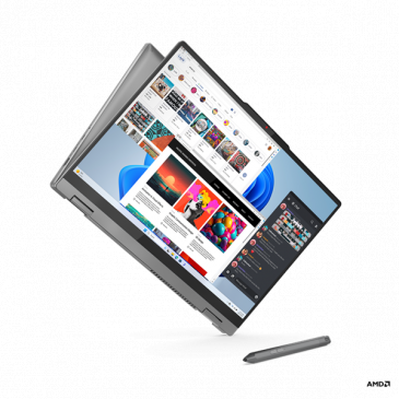 Lenovo IP 5 2in1 16AHP9, Ryzen 5 8645HS, 16.0˝ 2048x1280/Touch, UMA, 16GB, SSD 1TB, W11H, šedý, 2y