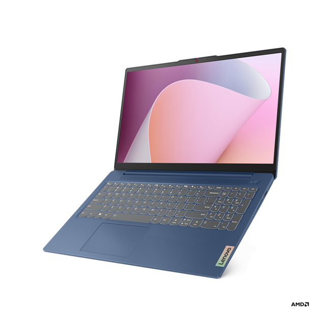 Lenovo IP Slim 3 15ABR8, Ryzen 7 7730U, 15.6˝ 1920x1080 FHD, UMA, 16GB, SSD 1TB, W11H, modrý, 2y CI