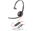Monofónna náhlavná súprava Poly Blackwire 3210 USB-C/A