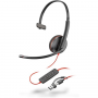 Monofónna náhlavná súprava Poly Blackwire 3210 USB-C/A
