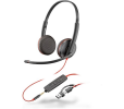Náhlavná súprava Poly Blackwire 3225 USB-C/A + 3,5 mm jack