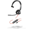 Monofónna náhlavná súprava Poly Blackwire 3310 USB-C/A