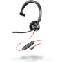 Monofónna náhlavná súprava Poly Blackwire 3310 USB-C/A