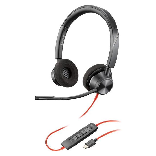 Náhlavná súprava Poly Blackwire 3320 USB-C/A