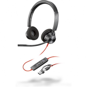 Náhlavná súprava Poly Blackwire 3320 MS USB-C/A