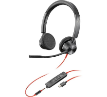 Náhlavná súprava Poly Blackwire 3325 USB-C/A + 3,5 mm jack