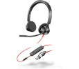 Náhlavná súprava Poly Blackwire 3325 MS USB-C/A + 3,5 mm jack
